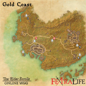 Gold Coast Skyshards Map eso