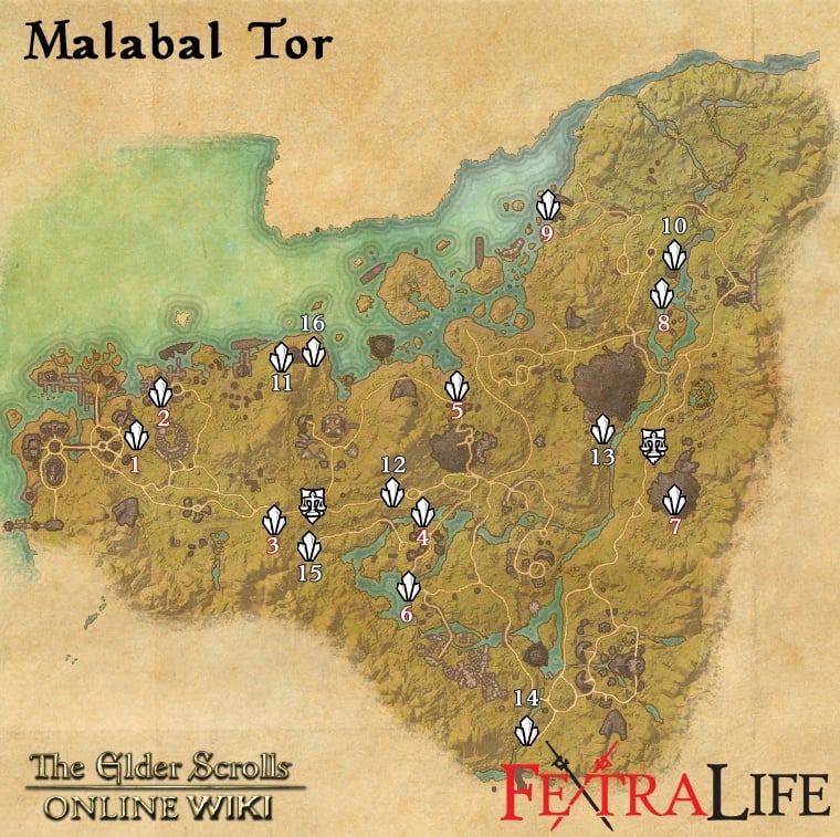 マラバル トールスカイシャードマップ Elder Scrolls Online Jp Wiki
